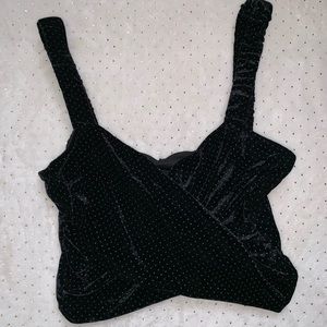 Fashion Nova Velvet Crop Top